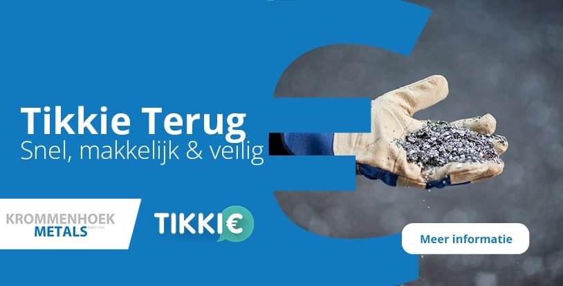 Betalingen via Tikkie Terug nu mogelijk bij Krommenhoek Metals