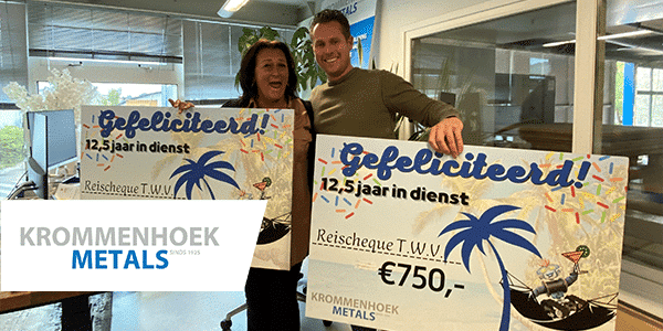 Wilma en Edwin 12,5 jaar in dienst