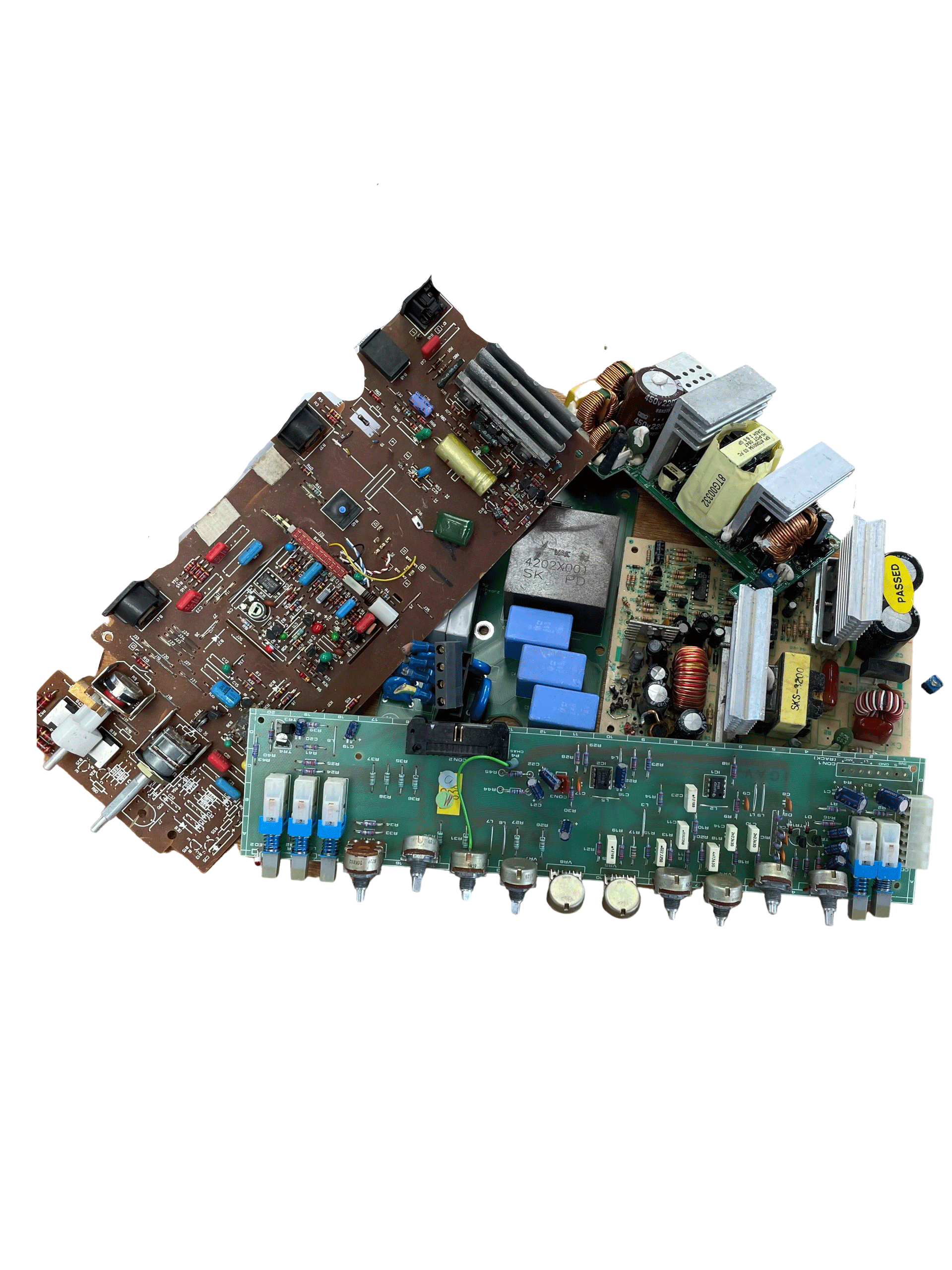 Laagwaardige printplaat voor recycling