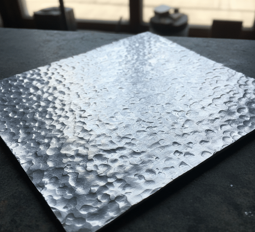 Wat is de waarde van gehamerd aluminium?